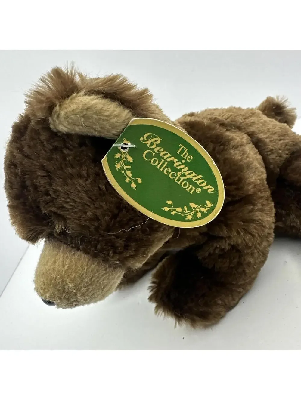 Bearington Collection Lil' Grizby Plush Brown Grizzly Bear Stuffed Animal, 7 In
